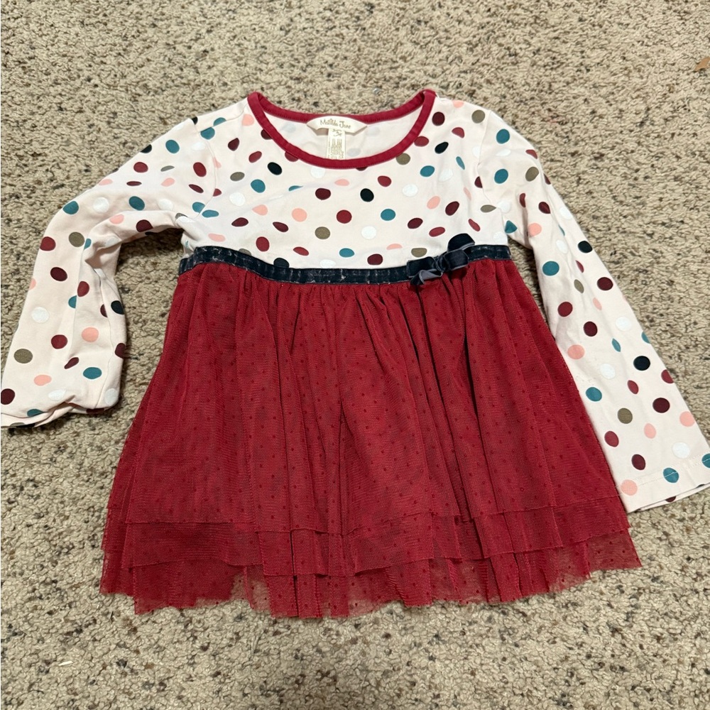 Matilda Jane Red and White Polka Dot Blouse